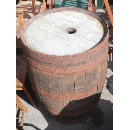 8 - Large coopered barrel
