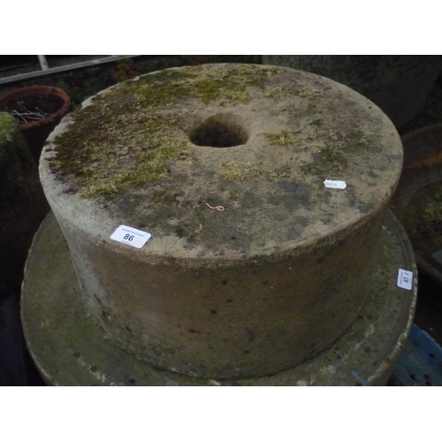 86 - Sandstone wheel, D47cm H23cm