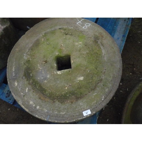 87 - Sandstone wheel, D86cm H17cm