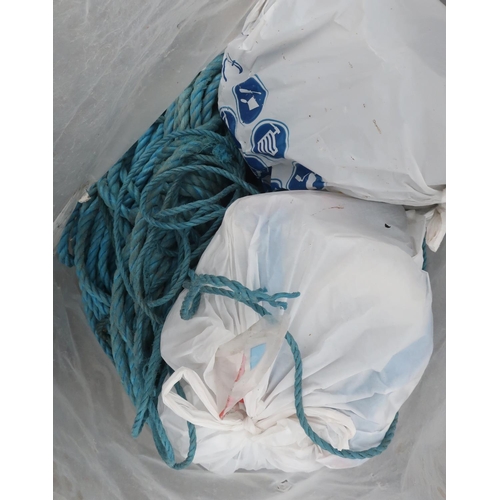 315 - Bag containing a large quantity of nylon rope of various   grades