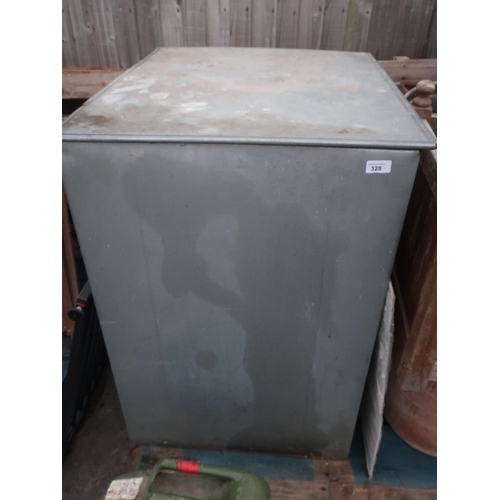 328 - Galvanised coal bunker