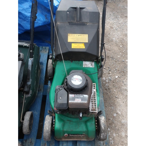 340 - Sovereign 35 petrol mower with Briggs & Straten engine