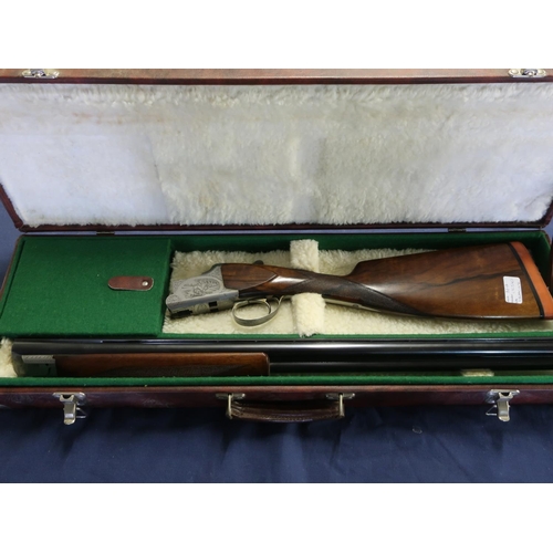 25 - Cased Browning BRG lightweight 12 bore over and under game gun with single trigger action and 27.5 i... 