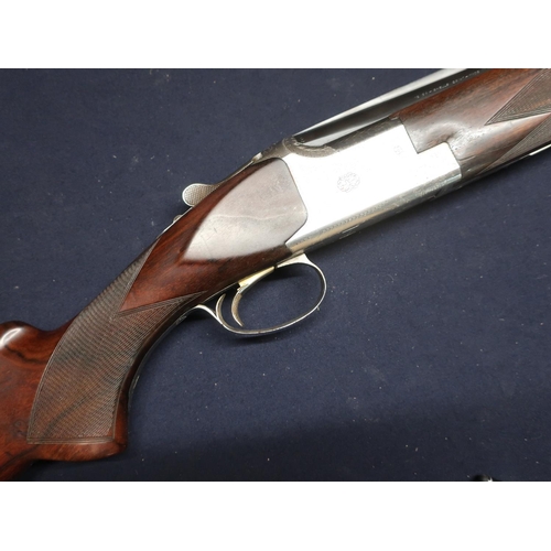 29 - Browning 12 bore over and under single trigger ejector with 2