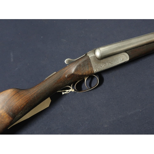 32 - P.P. Baker 12 bore side by side boxlock ejector shotgun with 28 inch barrels and 14 1/2 inch cross-o... 
