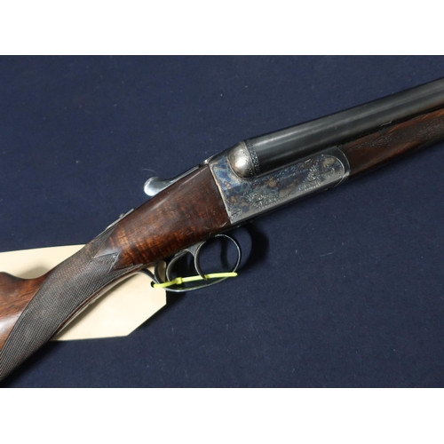 48 - AYA No4 12 bore side by side shotgun with 28