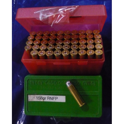 318 - Two boxes containing 100 .357 mag lead ammunition (Section one certificate required)