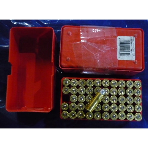 323 - Two boxes containing one hundred .38spl lead ammunition (Section one certificate required)