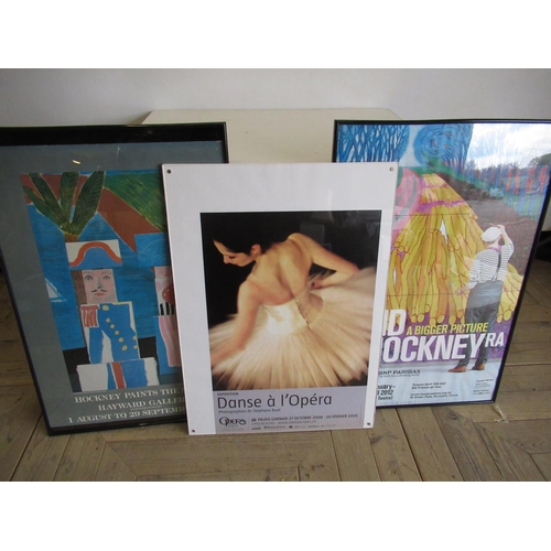 191 - David Hockney 'A Bigger Picture' RA Exhibition Poster & 'The Stage' Hayward Gallery Exhib. poster, b... 