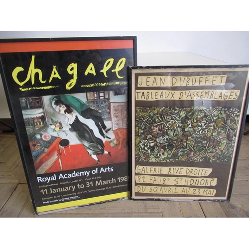 192 - Marc Chagall, RA Exhib. poster March 1985, Jean Dubuffet 'Tableaux D'Assemblages' Exhib. poster, 76c... 