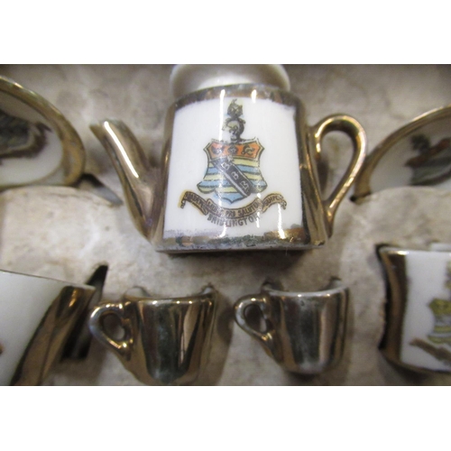 331 - Geo.V miniature souvenir tea service in presentation box 