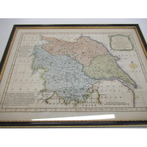 189 - Robert Morden map of North and West Riding of Yorkshire