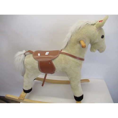 272 - Child's soft toy rocking horse with press ear operated noise