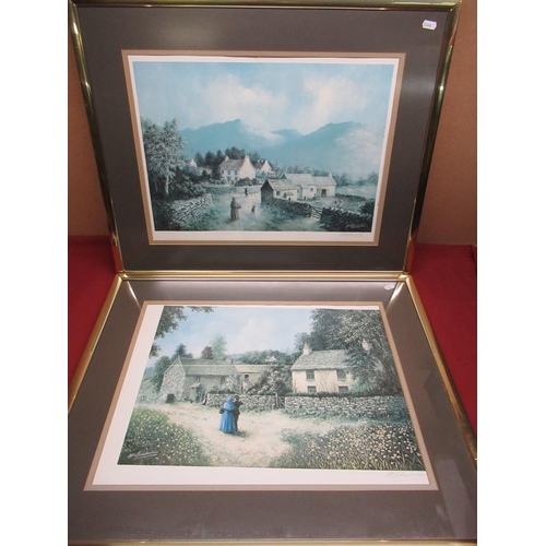 454 - Pair of William Chamberlain prints signed by the artist baring the blind stamp of the fine arts trad... 