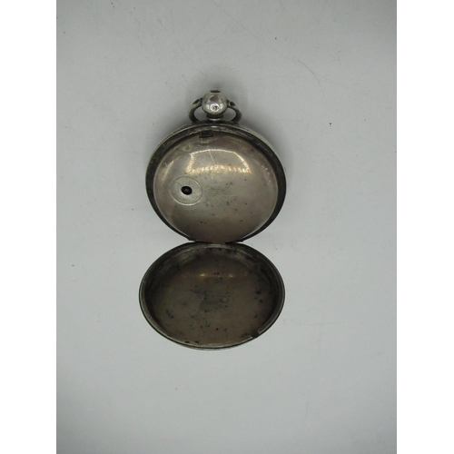 3 - Rich'd Rogers, Dudley Victorian silver open faced key wound pocket watch, silvered dial with added r... 