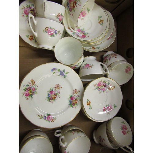 354 - Quantity of Coalport Junetime cups, plates and saucers