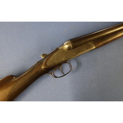 81 - Registered Firearms Dealer only - Deactivated Belgian 12 bore side by side side-lock shotgun with 30... 