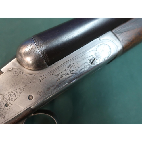 81 - Registered Firearms Dealer only - Deactivated Belgian 12 bore side by side side-lock shotgun with 30... 