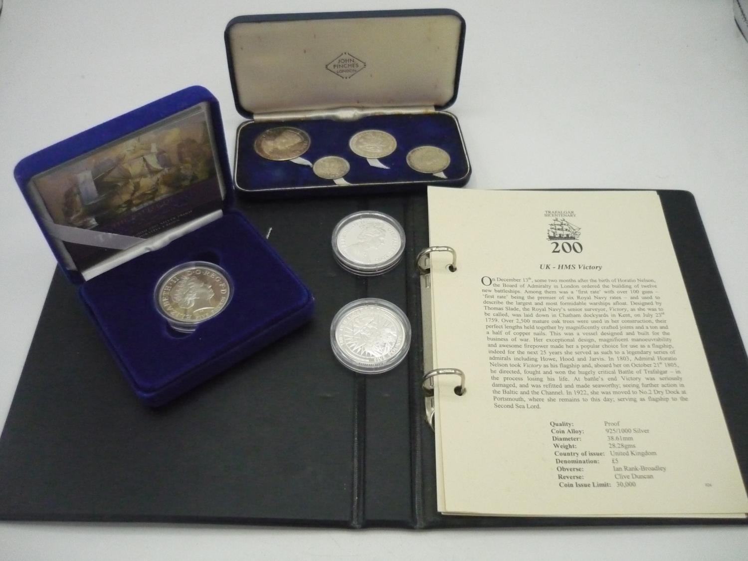 John Pinches Investiture of Prince Charles 1969 four silver coin