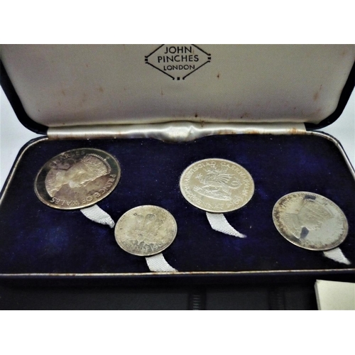 John Pinches Investiture of Prince Charles 1969 four silver coin