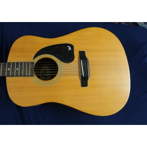 1992 Gibson Epiphone PR200 with solid spruce top and solid mahogany back and sides in natural finish