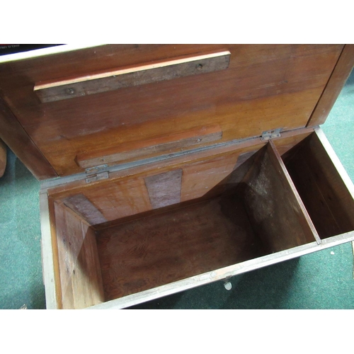 137 - Large wooden military naval box with lettering Admiralty Stowage For Pattern Ex. Oscilloscope