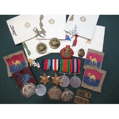 140 - Group of four WWII medals comprising of 3945 Star, France and Germany Star, Defence and war medal, v... 