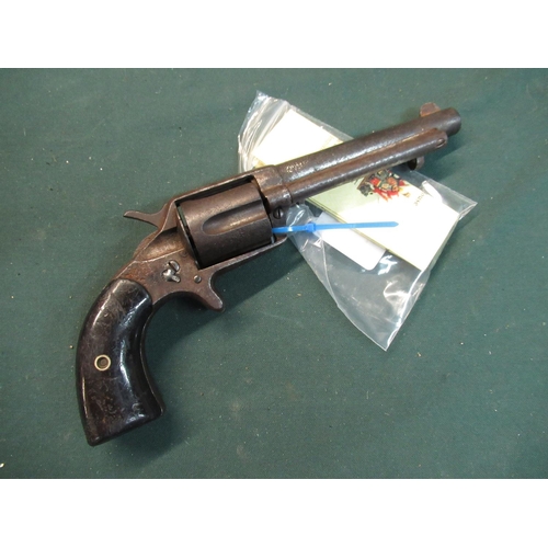 93 - Deactivated American Hartford .38 revolver (lacking half of one grip) with new spec COD 18/3/21