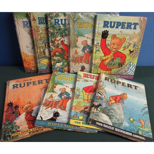 934 - A quantity of Rupert annuals circa 1980s and other Rupert books and magazines