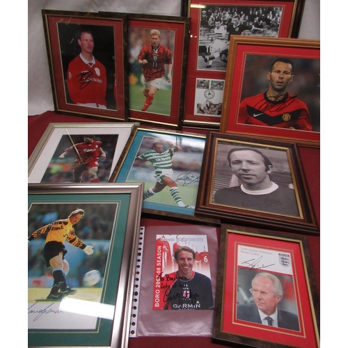 589 - Collection of signed, printed and other Autographs of Sports interest, mainly Football incl. Ray Wil... 