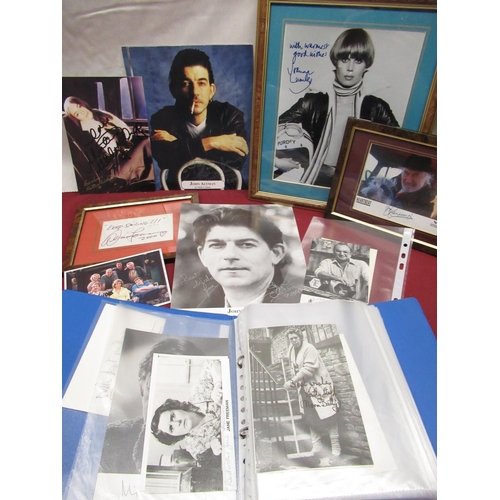 591 - Collection printed promo. and other Autographs T.V Soap stars incl. The Bill, Coronation St. Eastend... 