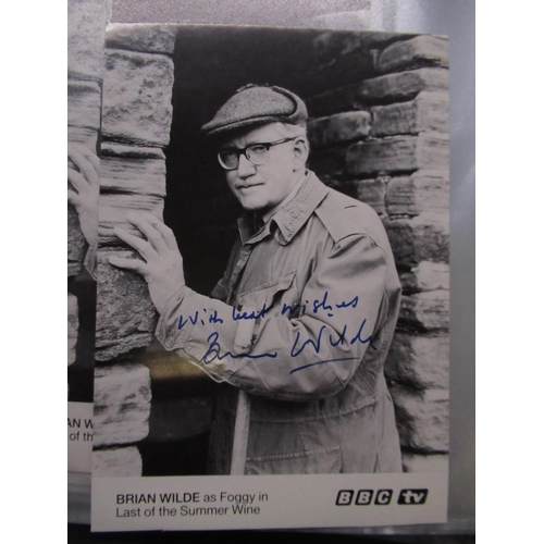 591 - Collection printed promo. and other Autographs T.V Soap stars incl. The Bill, Coronation St. Eastend... 