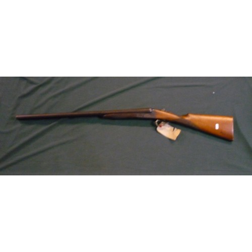 96 - Deactivated Belgium 12 bore side by side shotgun with new spec COD 16/2/21