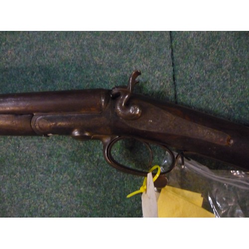 97 - Deactivated Westly Richards 16 bore side by side hammer gun with new spec COD 9/4/21