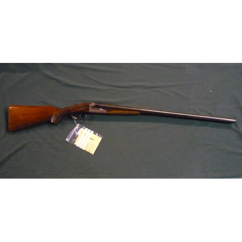 103 - Deactivated Bigontli 12 bore side by side shotgun with new spec COD