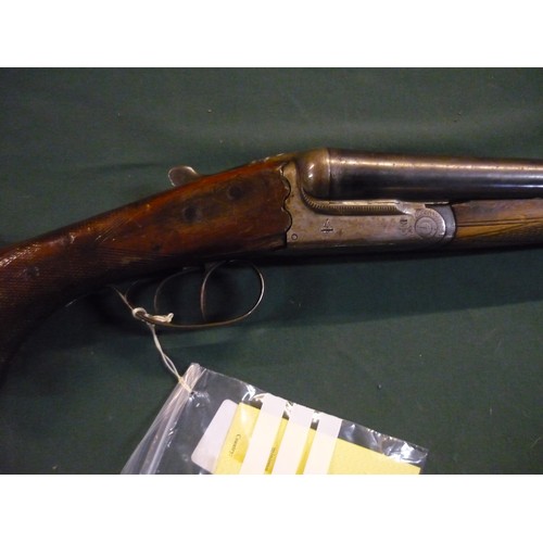 103 - Deactivated Bigontli 12 bore side by side shotgun with new spec COD