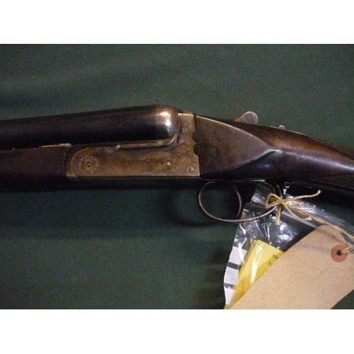 104 - Deactivated Victor 12 bore side by side shotgun with new spec COD