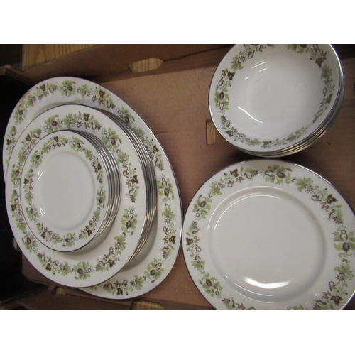 149 - Royal Doulton 'Vanity Fair' T.C.1043 50 piece tea and dinner service, 6 covers