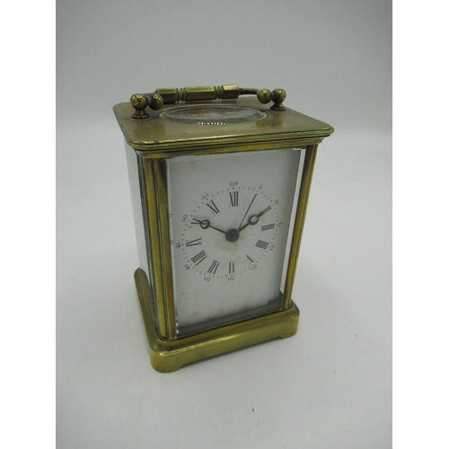 174 - Early 20th C French carriage clock (broken main spring)