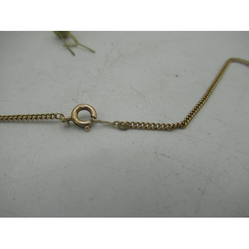 656 - 9ct gold snake chain bracelet with spring ring clasp stamped 375 L18cm 4.3g and a yellow metal neckl... 