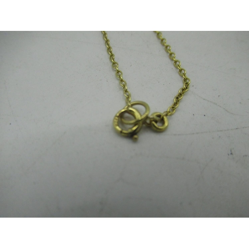 657 - Hallmarked 9ct gold box chain necklace with spring ring clasp stamped 375 L40cm and 9ct gold chain n... 