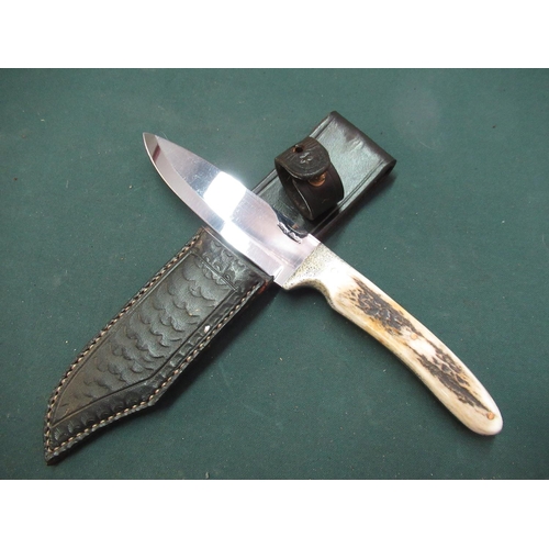 103 - Harry Boden sheath knife with 4 1/2