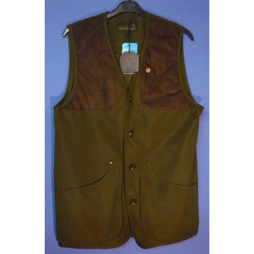 14 - Seeland Woodcock waistcoat, colour olive, size UK 38