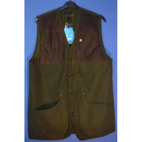 16 - Seeland Woodcock waistcoat, colour olive, size UK 42