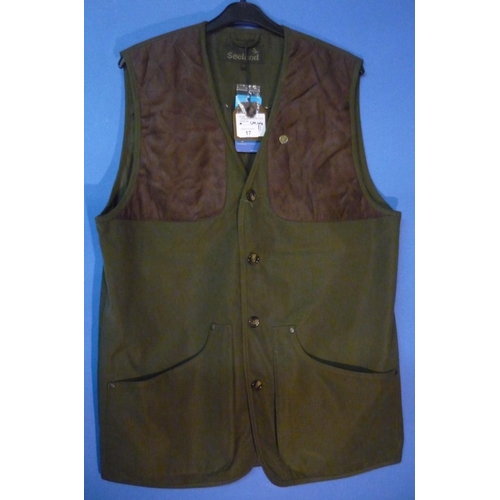 17 - Seeland Woodcock waistcoat, colour olive, size UK 44