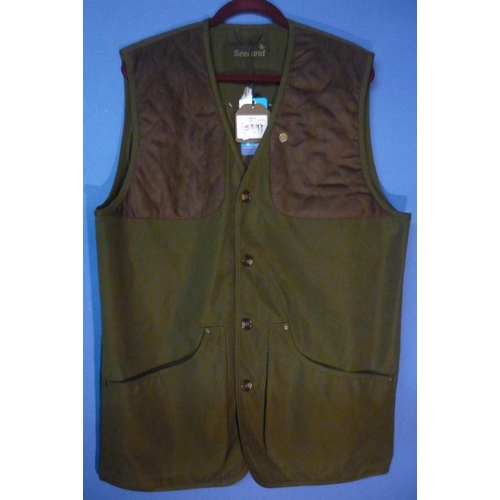 18 - Seeland Woodcock waistcoat, colour olive, size UK 46