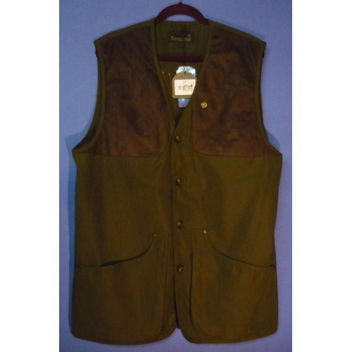 19 - Seeland Woodcock waistcoat, colour olive, size UK 48