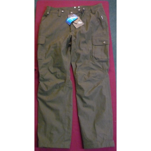 30 - Pair of Woodcock trousers, colour shaded olive, size UK 38