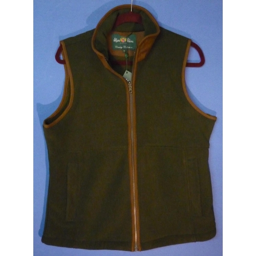 63 - Alan Paine Aylsham ladies gilet, colour green, size UK 14