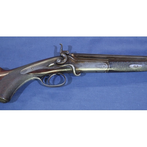 727 - Alex and Henry of Edinbrough and London .410 single barreled side lever opening shotgun 25 1/4 half ... 